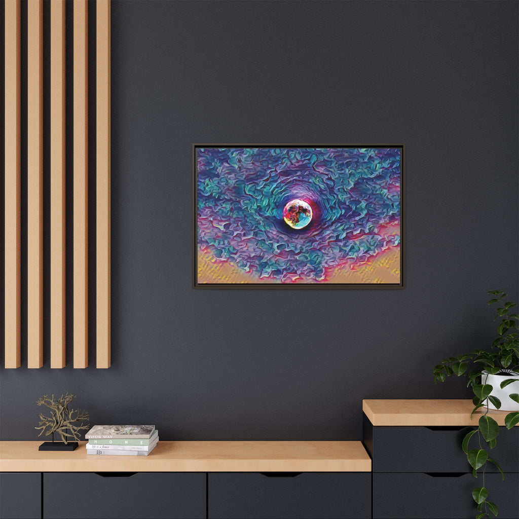 Full Sturgeon Moon Framed Canvas Art Print
