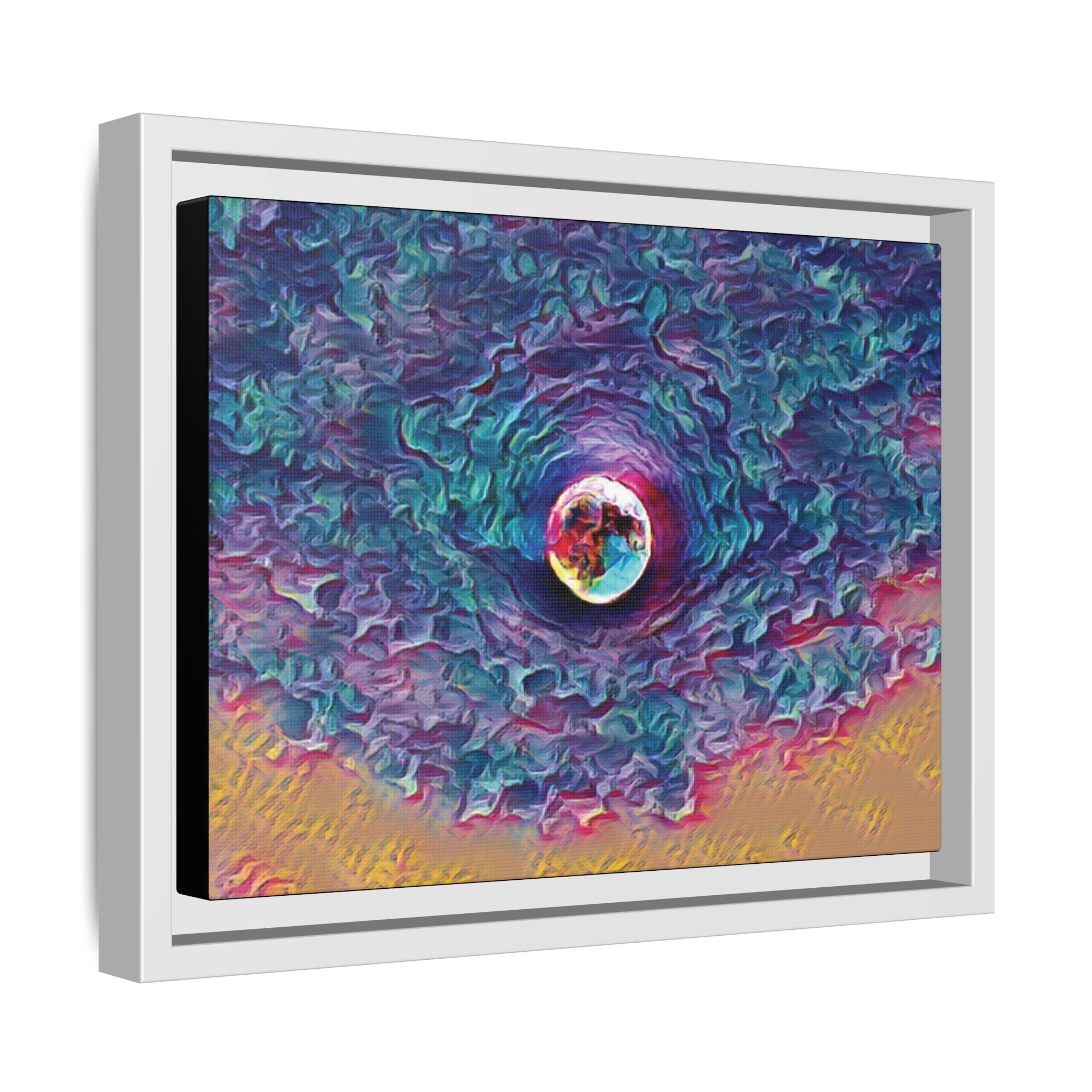 Full Sturgeon Moon Framed Canvas Art Print