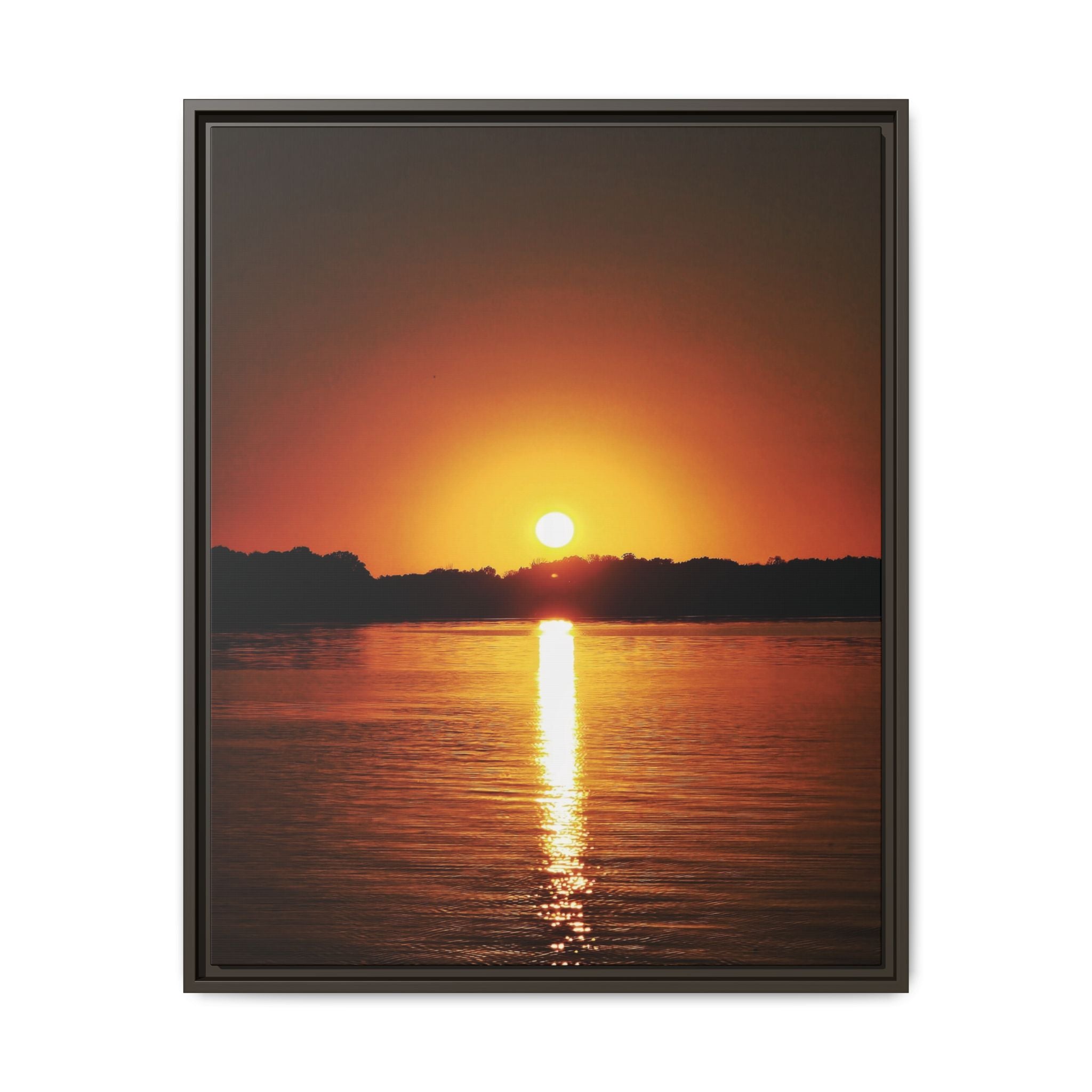 Golden Hour Sunset Canvas Art Print