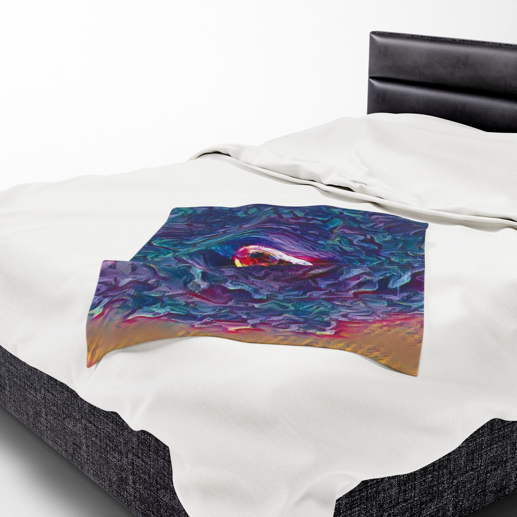 Full Sturgeon Moon Velvet Blanket