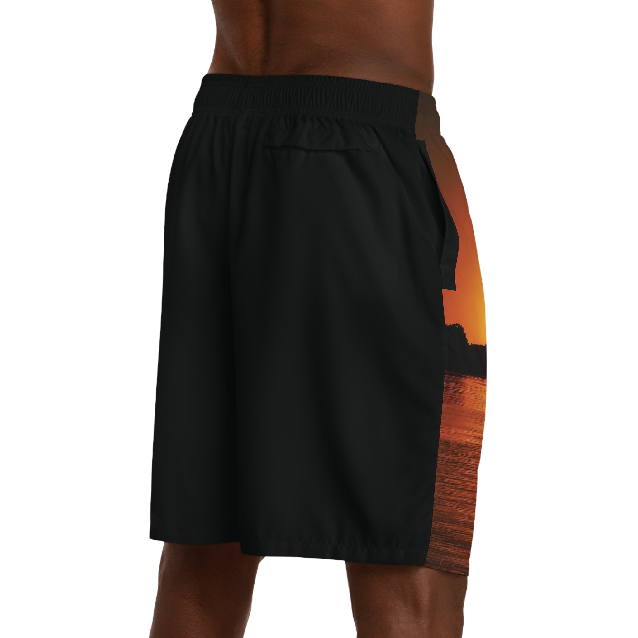 Golden Hour Sunset Men's Sunset Jogger Shorts