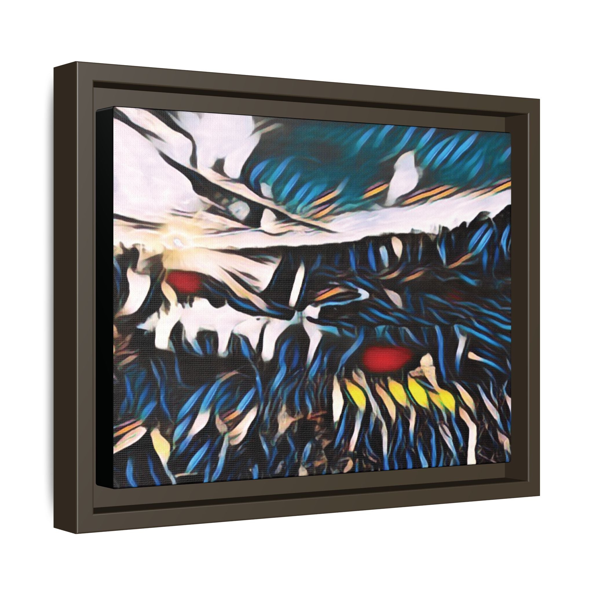 Gooseberry River Meander Bend Framed Abstract Art Print