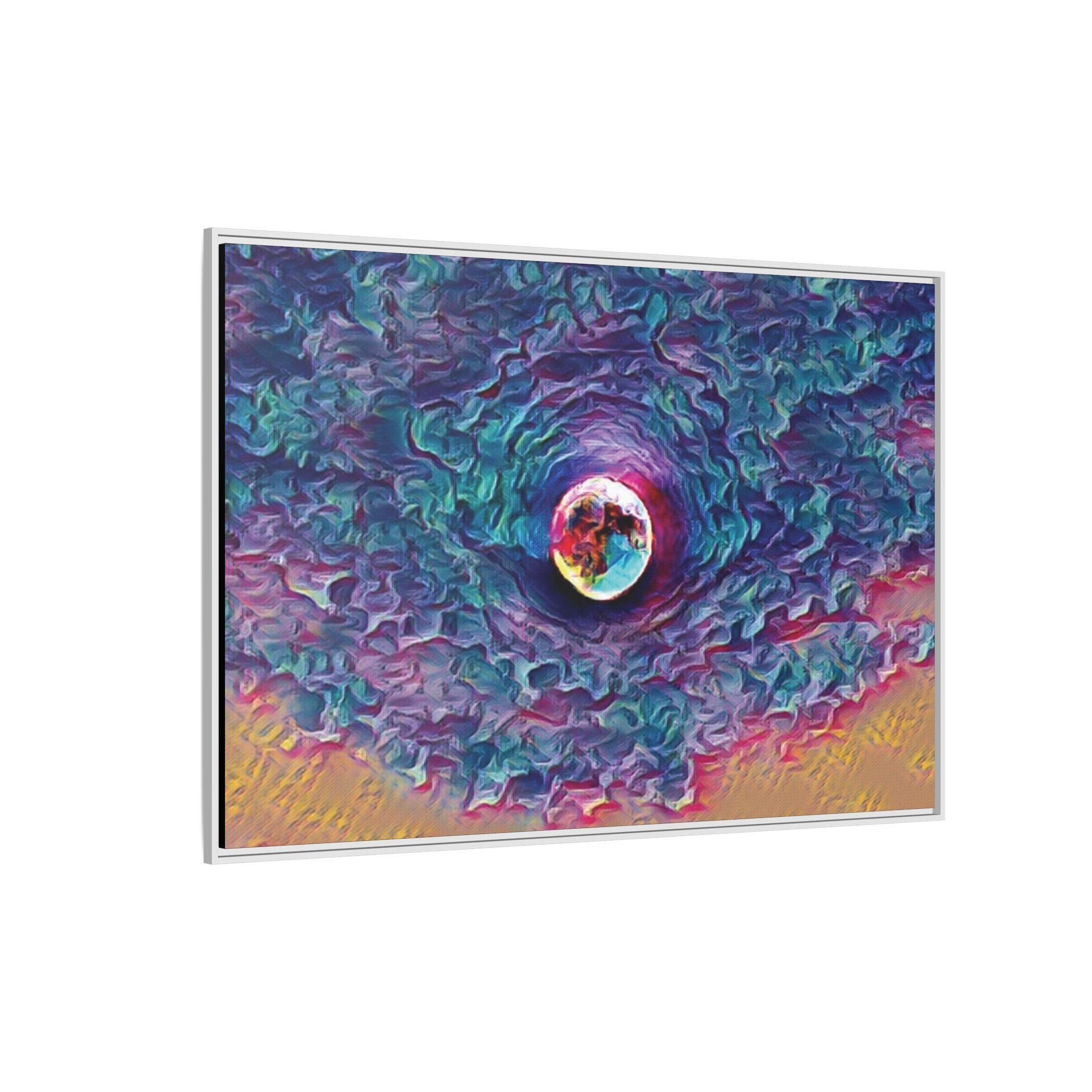 Full Sturgeon Moon Framed Canvas Art Print