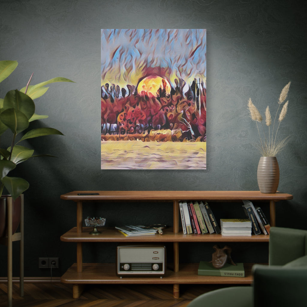 Emberfall Matte Canvas Wall Art