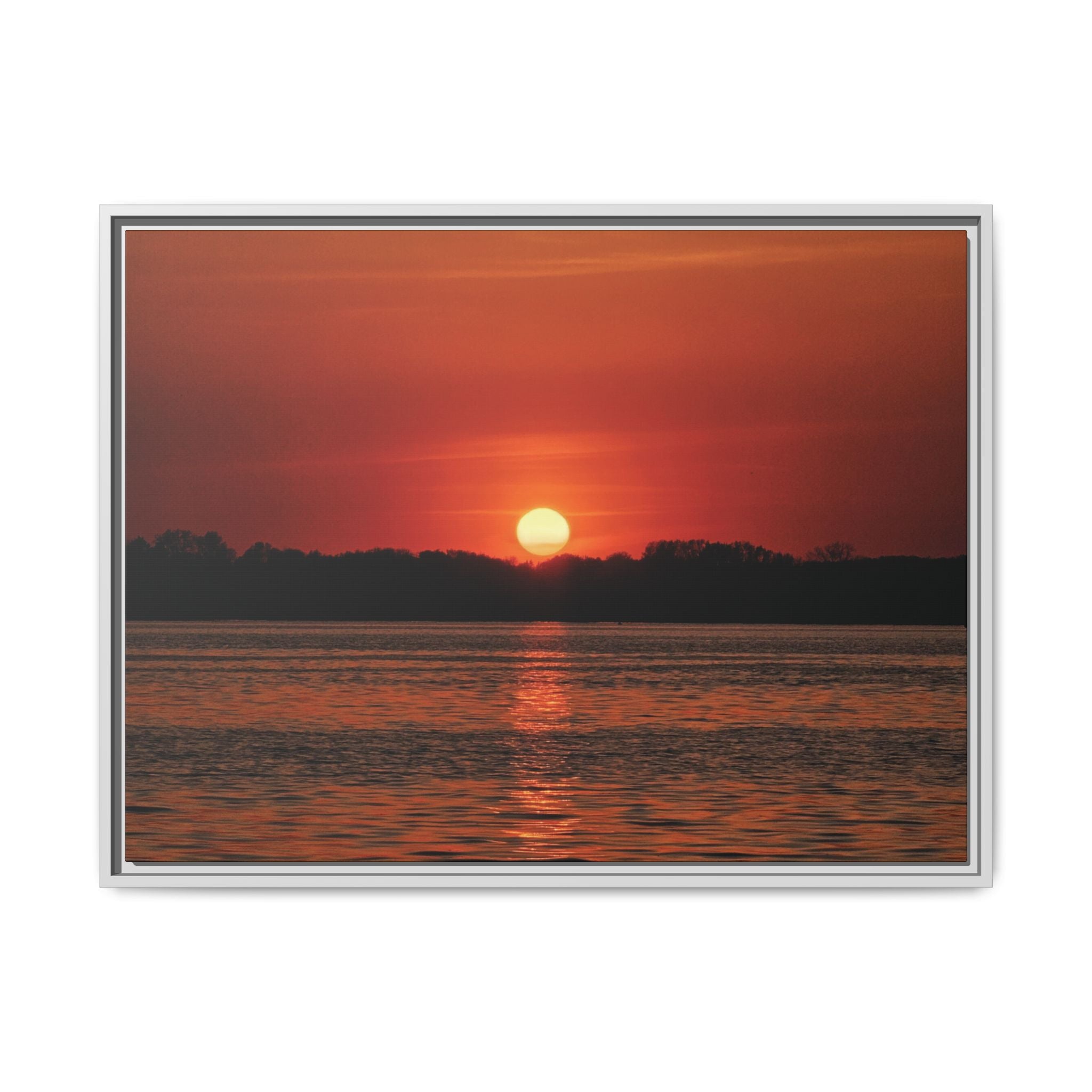 Framed Sunset Canvas Art