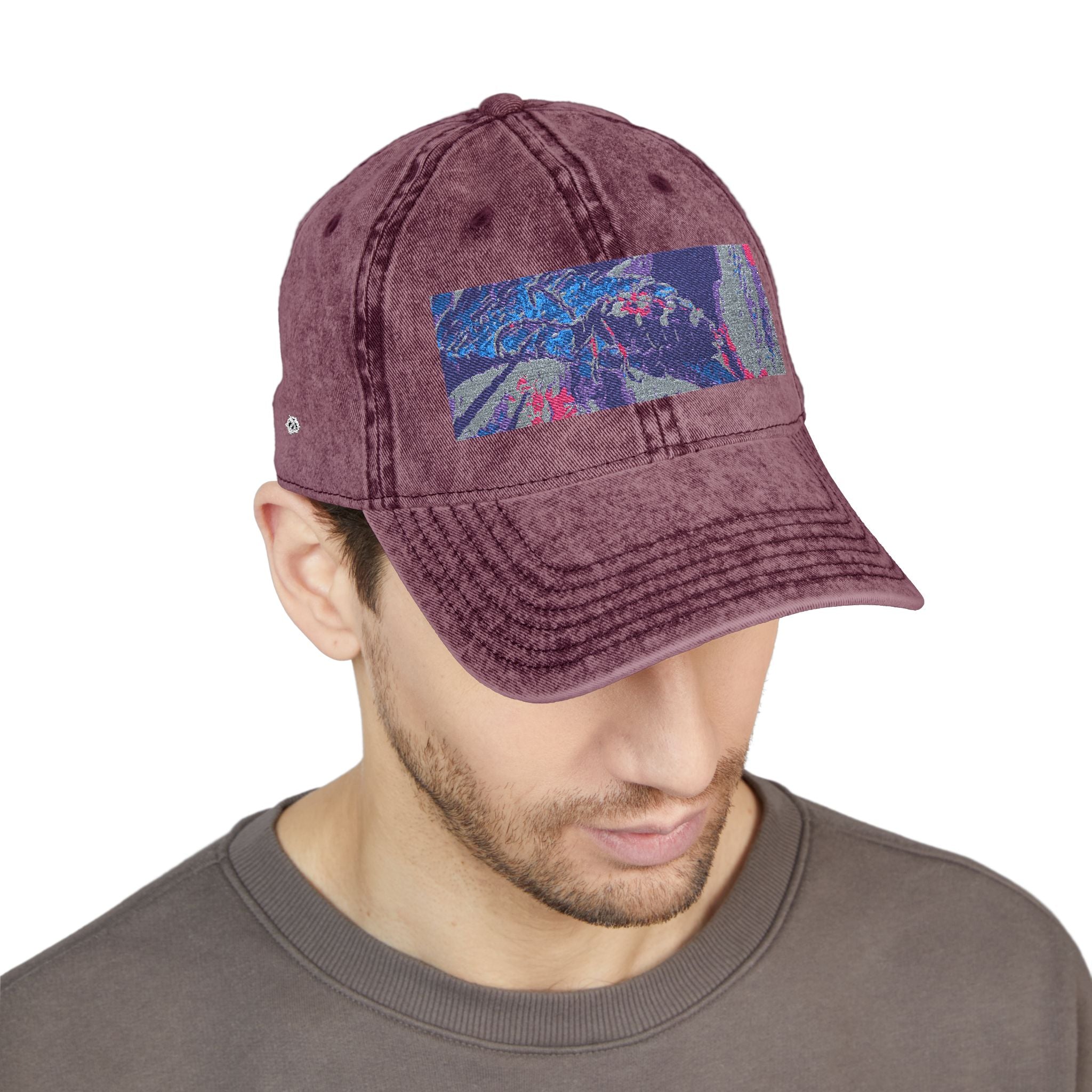 Neon Hunter Vintage Embroidered Cap