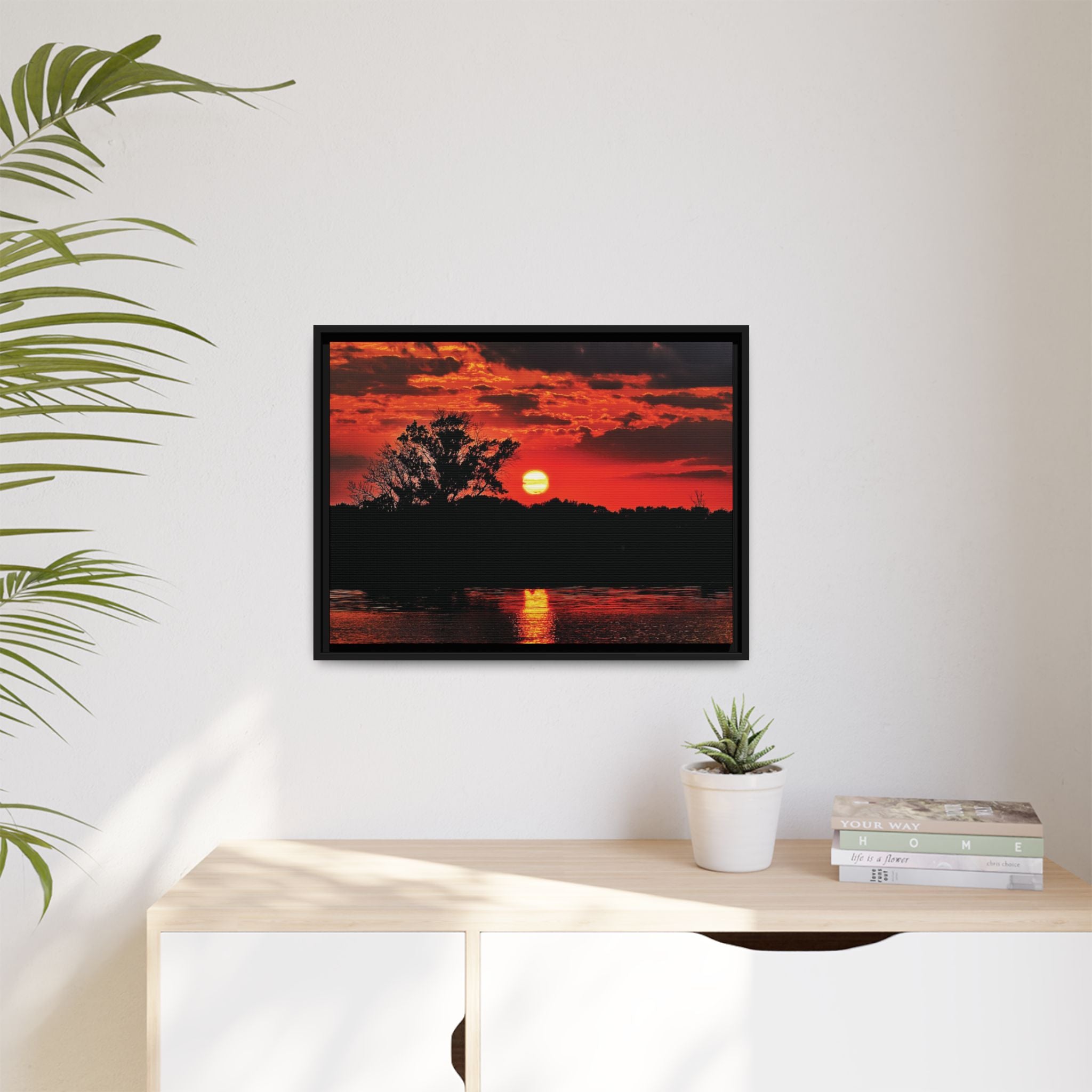 Bloodfire Reverie Framed Canvas Art