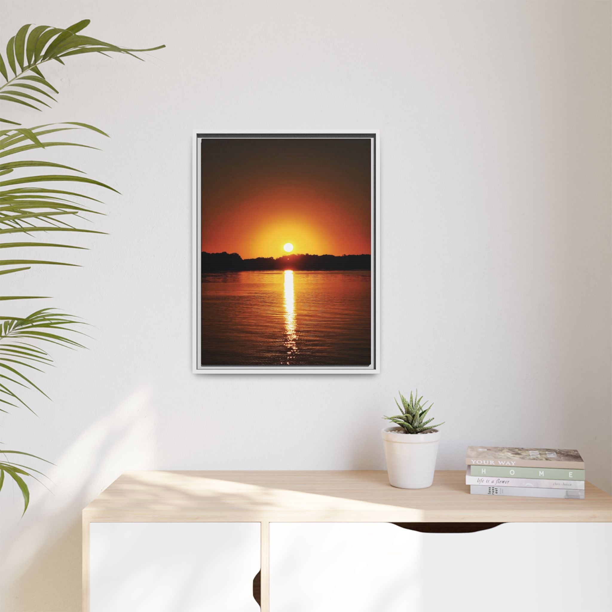 Golden Hour Sunset Canvas Art Print
