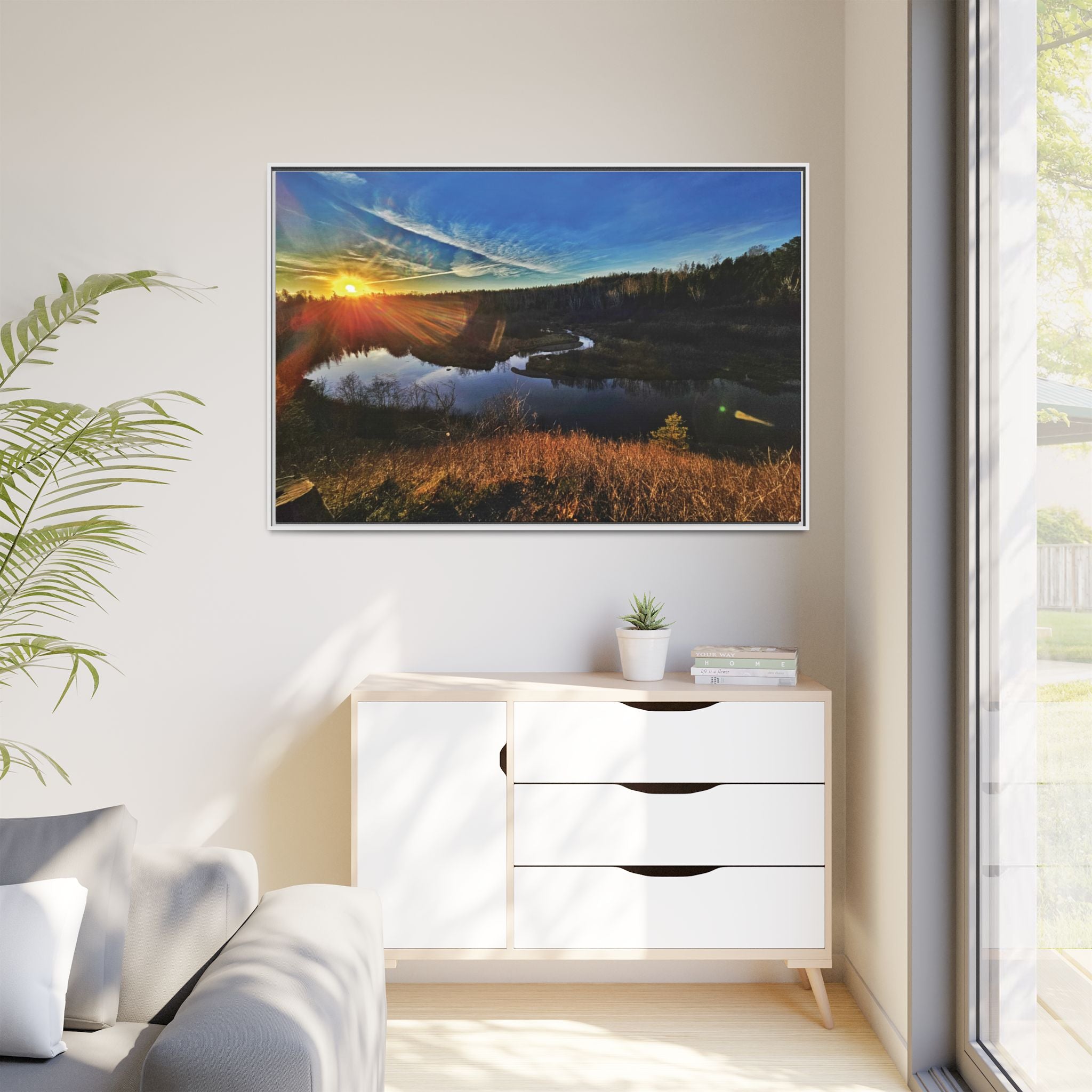 Flarepath of the Forgotten Framed Canvas Print