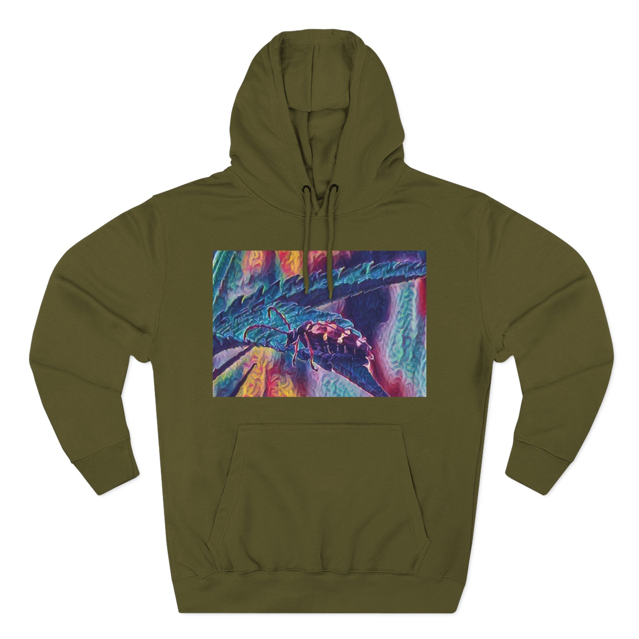 Neon Hunter Art Hoodie