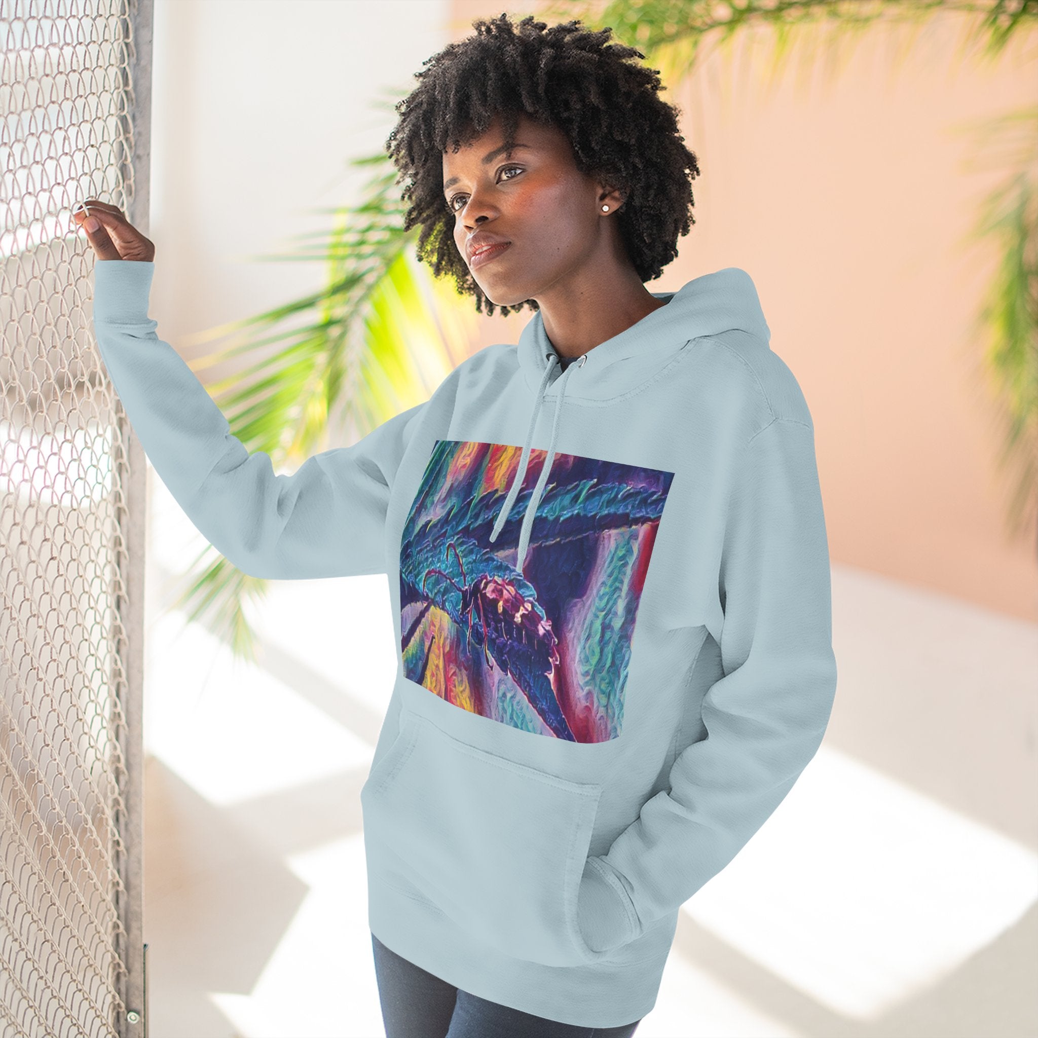 Neon Hunter Art Hoodie